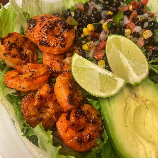 Southwest Shrimp Avocado Salad.
